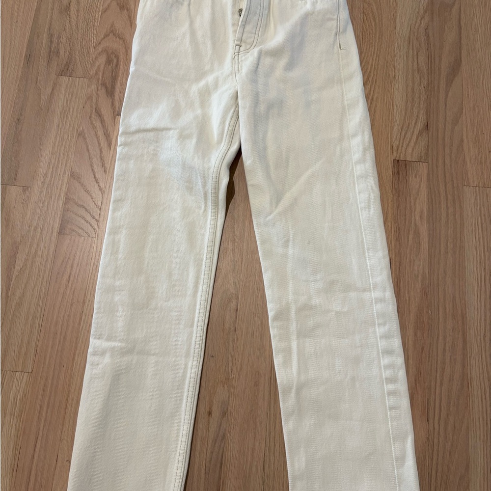 Zara Cream Denim Pants